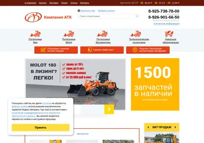Снимок главной страницы atk28.ru