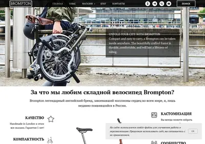 Снимок главной страницы bromptonbike.ru