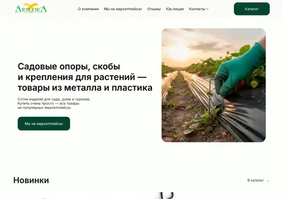 Снимок главной страницы artelika.ru