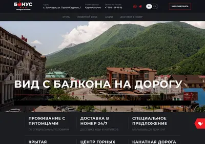 Снимок главной страницы bonus-hotel.ru