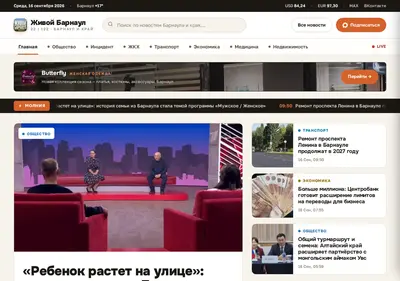 Снимок главной страницы barnaul-22.ru