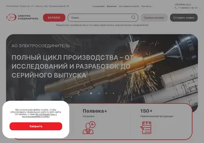 Снимок главной страницы ao-es.ru