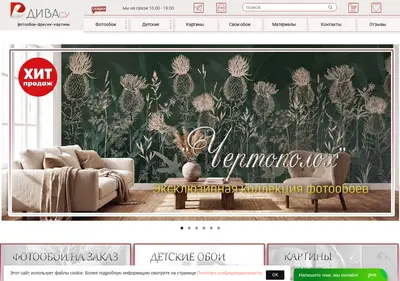 Снимок главной страницы diwa.su