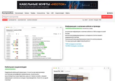 Снимок главной страницы bystrokabel.ru