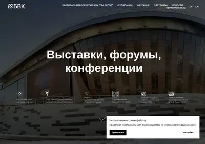 Снимок главной страницы bvkexpo.ru