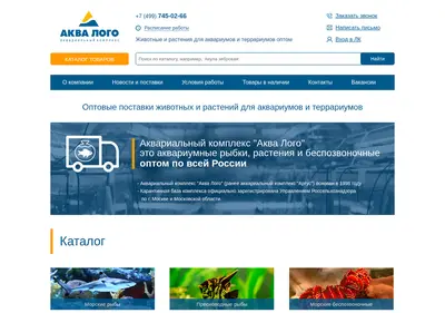 Снимок главной страницы argus-aqualogo.ru