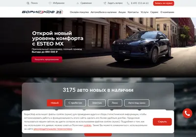 Снимок главной страницы borishof.ru