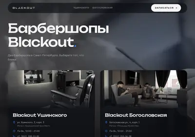 Снимок главной страницы blackoutspb.ru