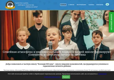 Снимок главной страницы college-xxi.ru