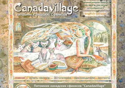 Снимок главной страницы canadavillage.ru
