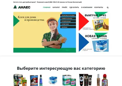 Снимок главной страницы anles.ru