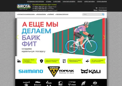Снимок главной страницы birota.ru