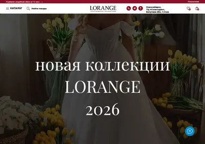 Снимок главной страницы lorange.su