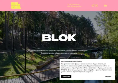 Снимок главной страницы blokstudio.ru