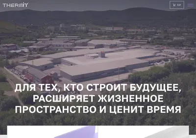 Снимок главной страницы thermit.su