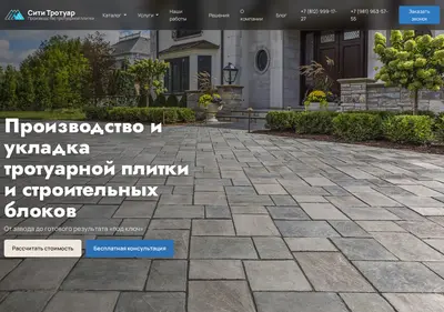 Снимок главной страницы citytrotuar.ru