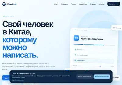 Снимок главной страницы chinatim.ru