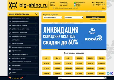 Снимок главной страницы big-shina.ru