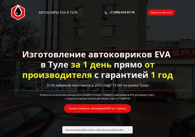 Снимок главной страницы avtokovriki-eva-tula.ru