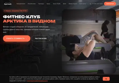 Снимок главной страницы arcfit.ru