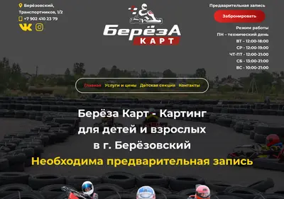 Снимок главной страницы berezakart.ru