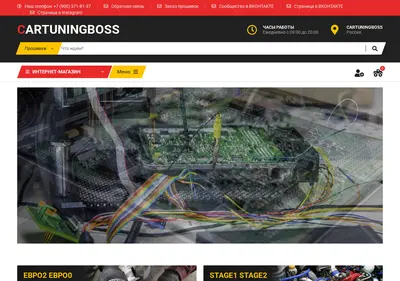 Снимок главной страницы cartuningboss.ru