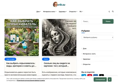 Снимок главной страницы unik.su