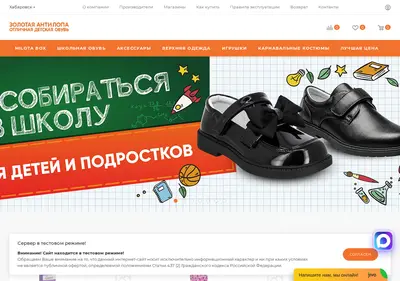 Снимок главной страницы antilopadv.ru
