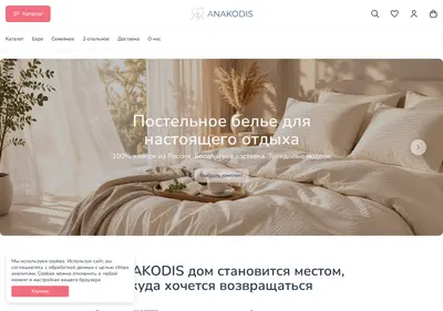 Снимок главной страницы anakodis.ru