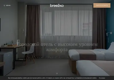 Снимок главной страницы breezko.ru