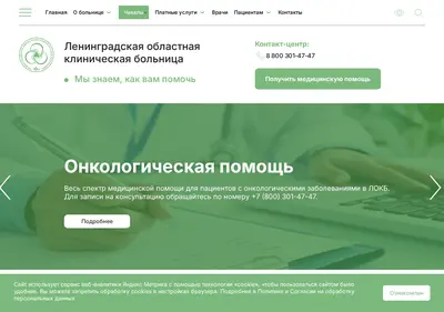 Снимок главной страницы 47lokb.ru
