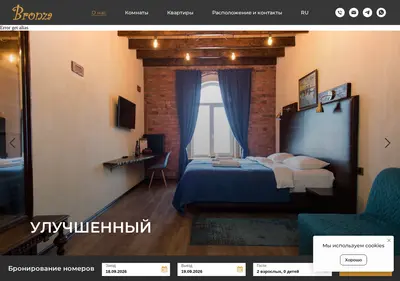 Снимок главной страницы bronzahouse.ru