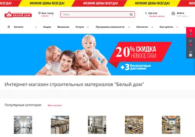 Снимок главной страницы belydom.ru
