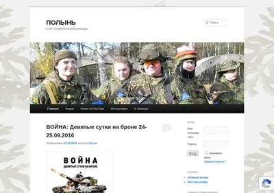 Снимок главной страницы polyn.su