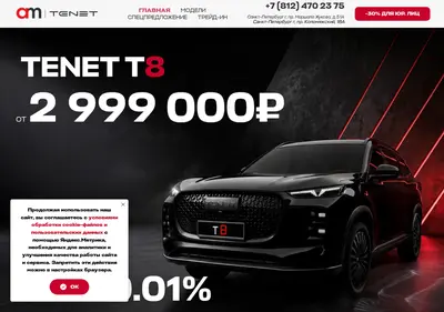 Снимок главной страницы am-tenet.ru