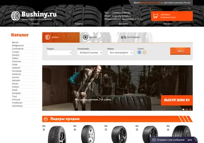 Снимок главной страницы bushiny.ru
