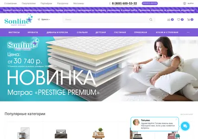 Снимок главной страницы sonline32.ru