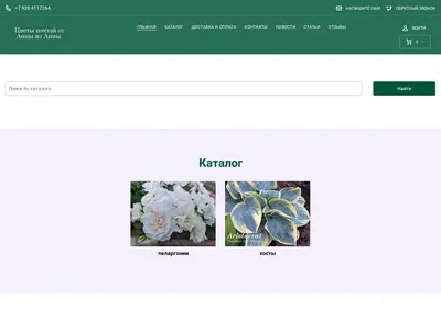 Снимок главной страницы annafialki.ru