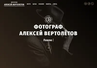 Снимок главной страницы alexeyvertoletov.ru