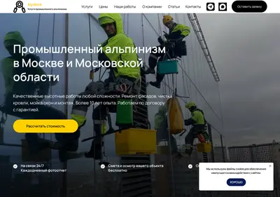 Снимок главной страницы alp-work.ru