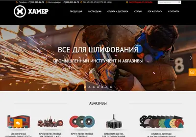 Снимок главной страницы hamer.su