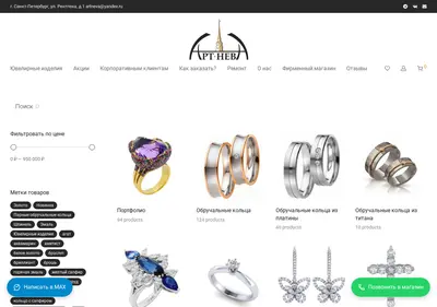 Снимок главной страницы artnevaspb.ru