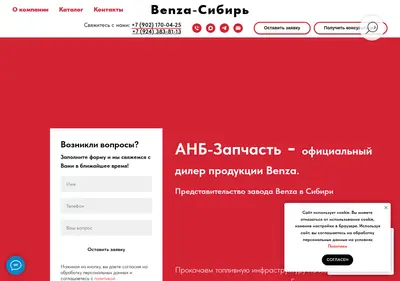 Снимок главной страницы anb-bnz-sibir.ru