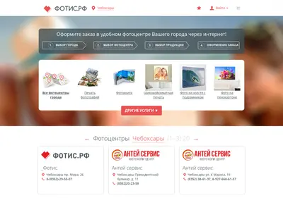 Снимок главной страницы fotis.su