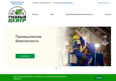 Снимок главной страницы bryansk-utz.ru