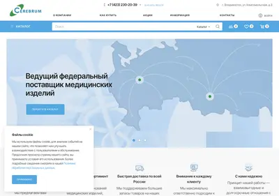 Снимок главной страницы cereb.su