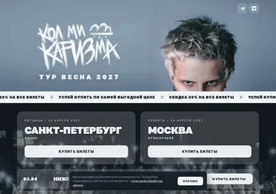 Снимок главной страницы callmekarizma.ru