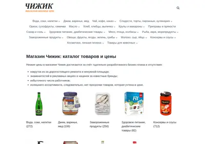 Снимок главной страницы chizhik-tovar.ru