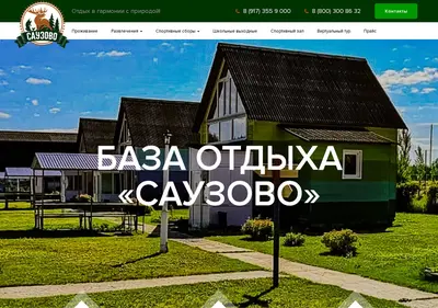 Снимок главной страницы bazasauzovo.ru