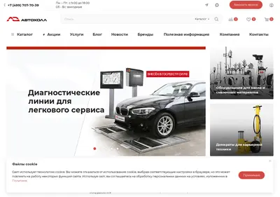 Снимок главной страницы autoholl.ru